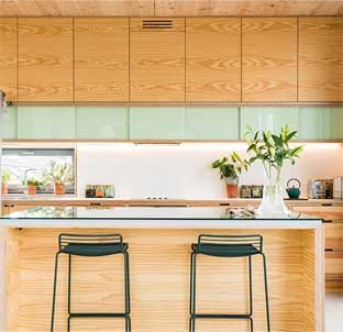 Custom designed kitchen cabinets